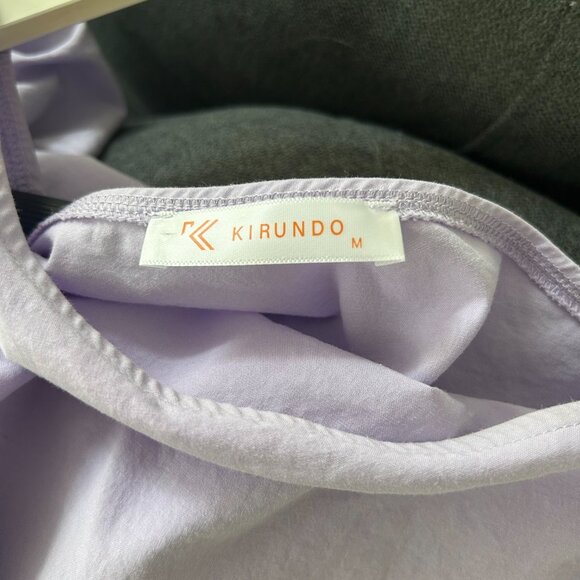 Purple Asymmetrical Dress with Side Cutout - Picture 5 of 5